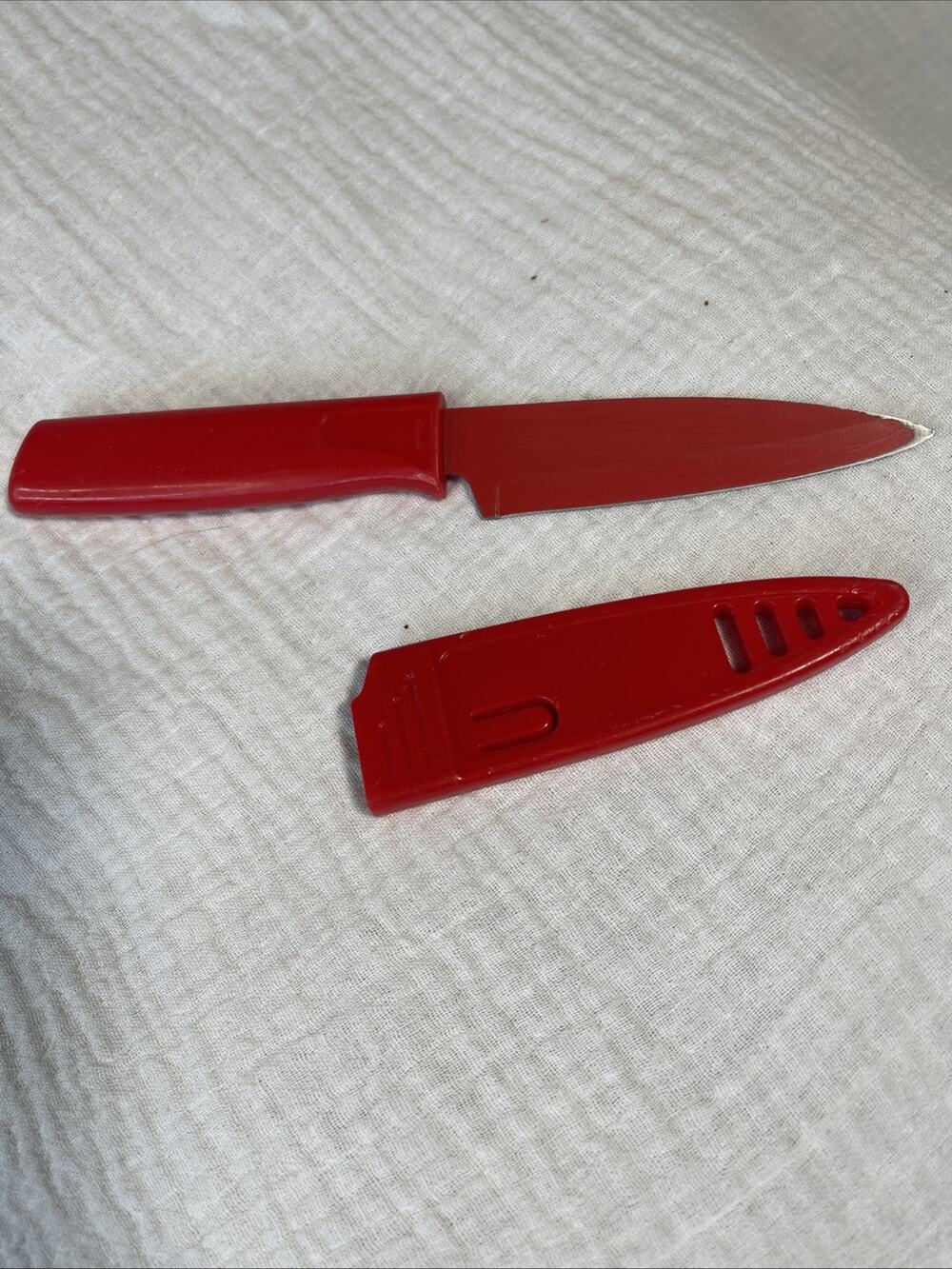 Kuhn Rikon Colori 4 Inch Paring Knife Red